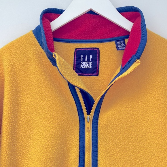 Vintage Gap Arctic Light Fleece Full Zipper Two Pockets Men's Jacket Size Large - Picture 2 of 10